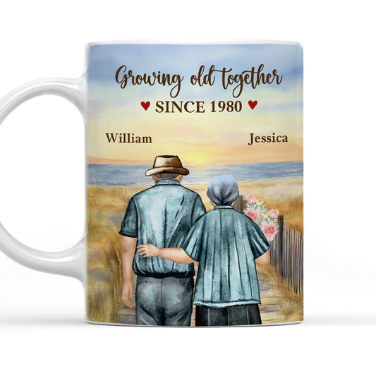 Growing Old Together - Personalized Custom Coffee Mug