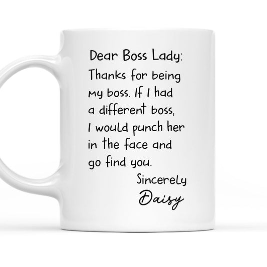 Boss Lady - Personalized Custom Coffee Mug