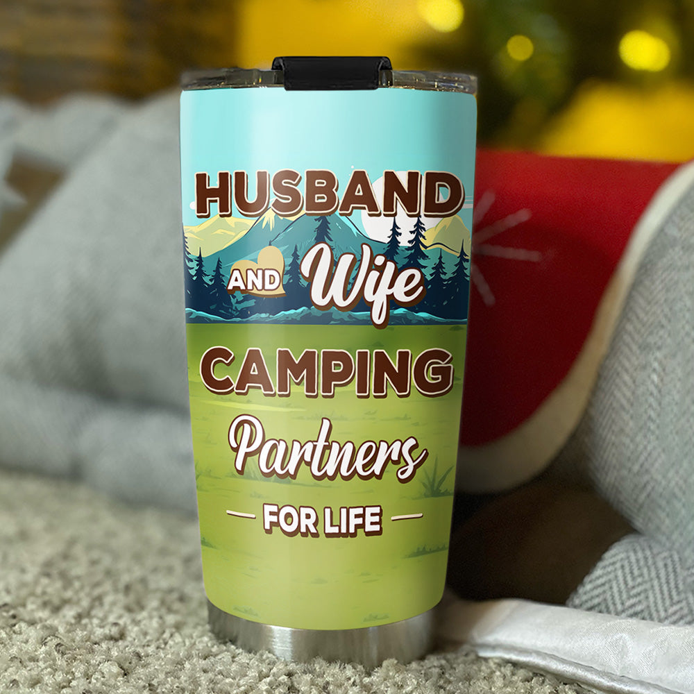Camping Partners For Life - Personalized Custom Tumbler
