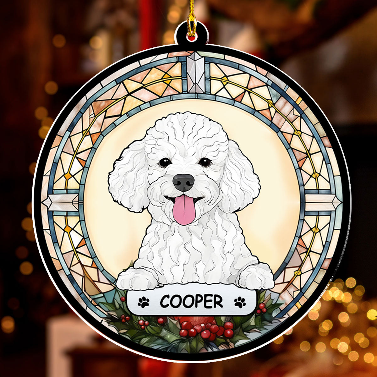 Cheerful Christmas - Personalized Custom Acrylic Ornament