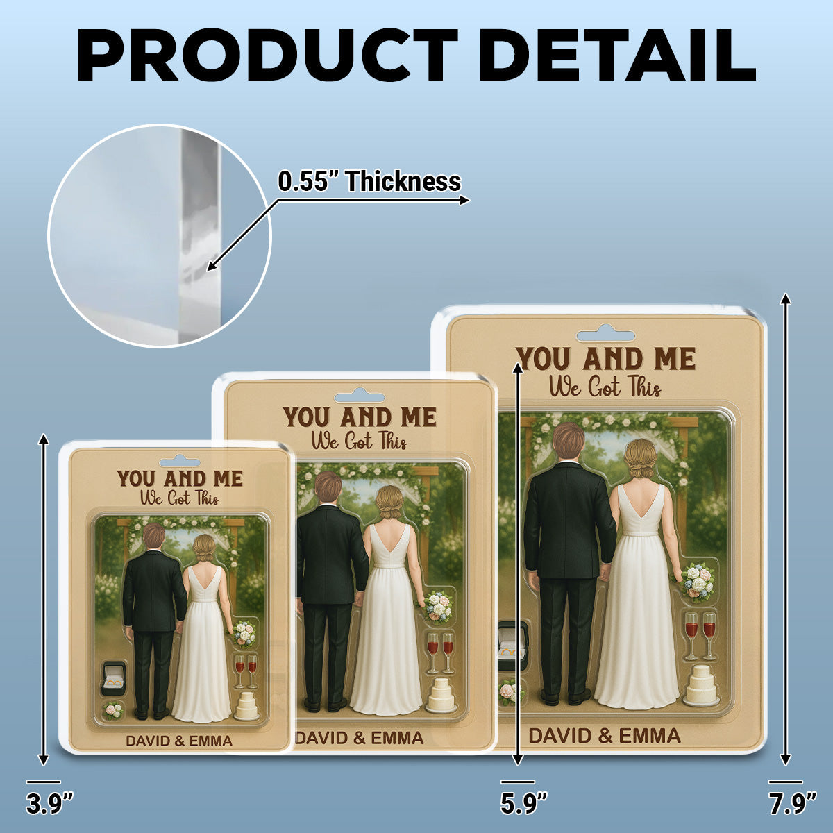 Together Forever Figure - Personalized Custom Acrylic Plaque