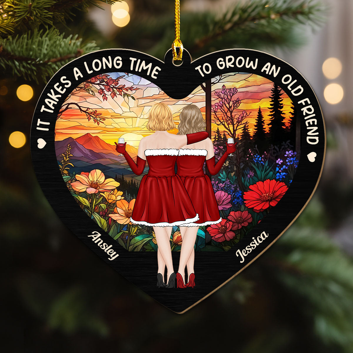 It Takes A Long Time - Personalized Custom Wood Ornament