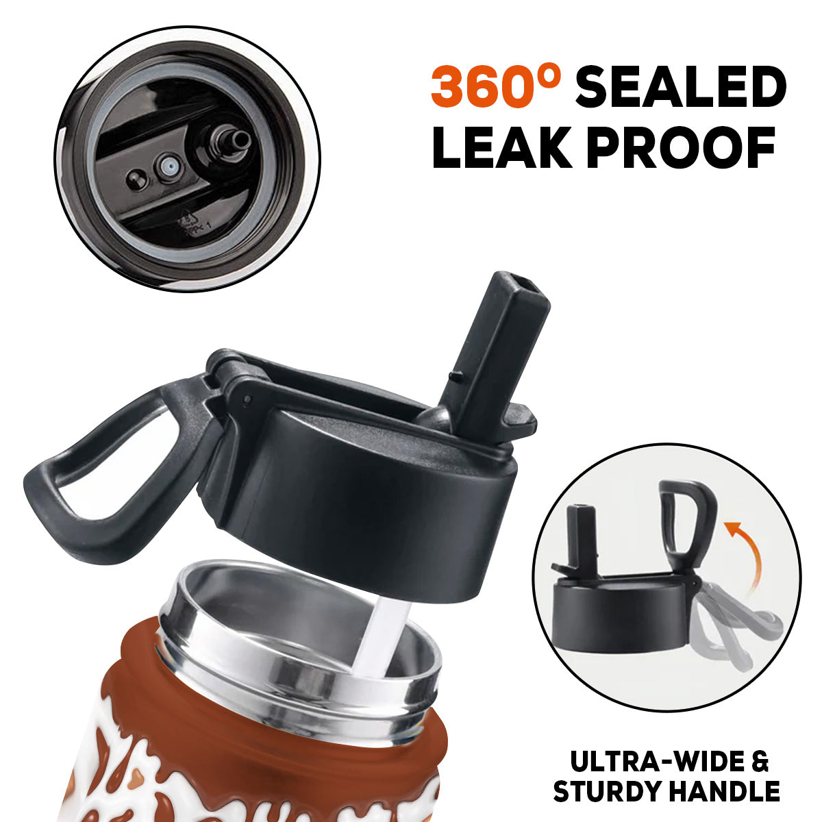 Sweet Baby Like Milk - Personalized Custom 3D Inflated Effect Kids Water Bottle