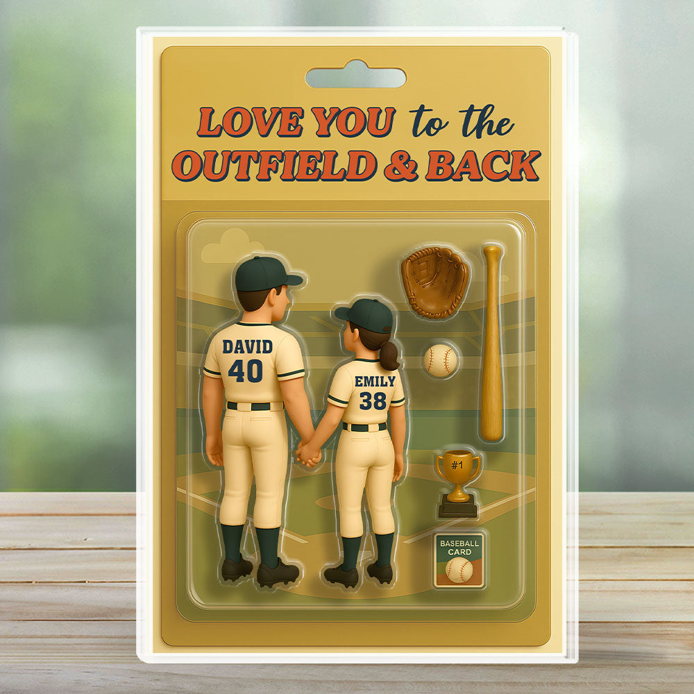 Baseball Couple - Personalized Custom Acrylic Plaque