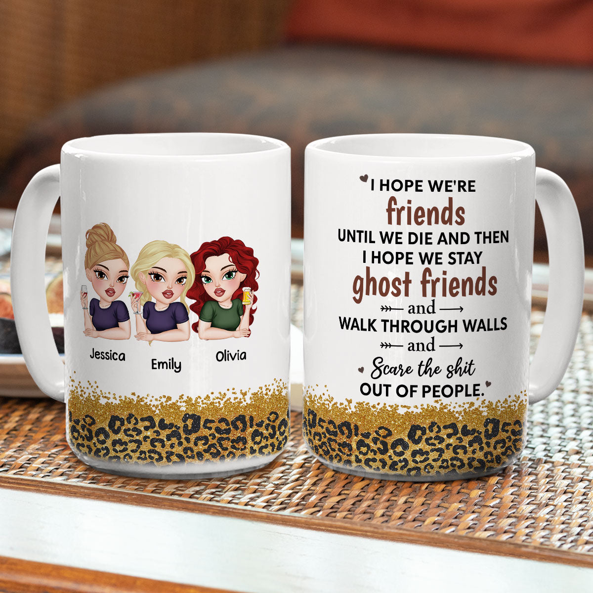 We Are Friends Until We Die Ver 2 - Personalized Custom Coffee Mug