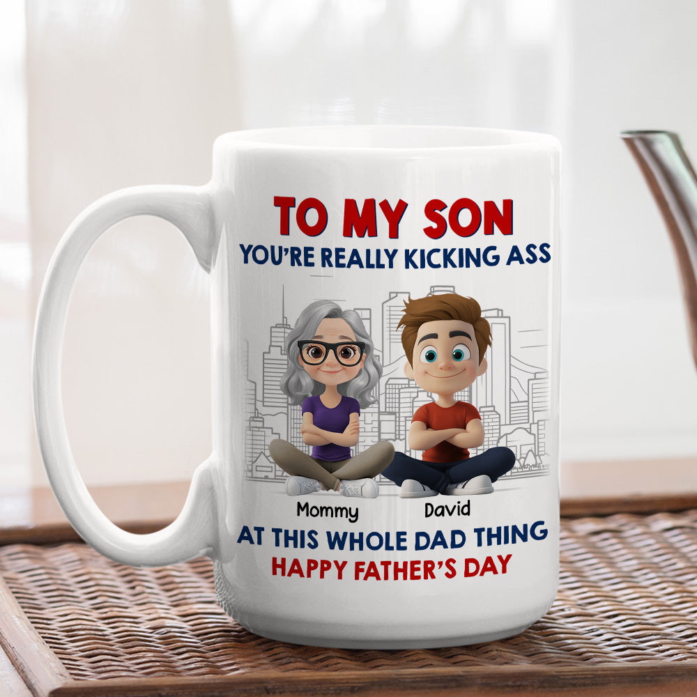 Good At The Whole Dad Things - Personalized Custom Coffee Mug