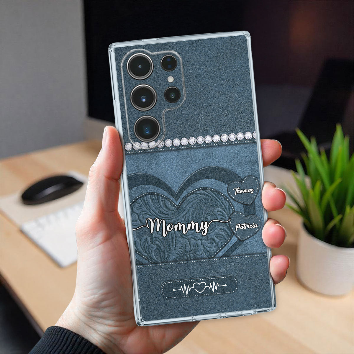 Floral Heart - Personalized Custom Phone Case