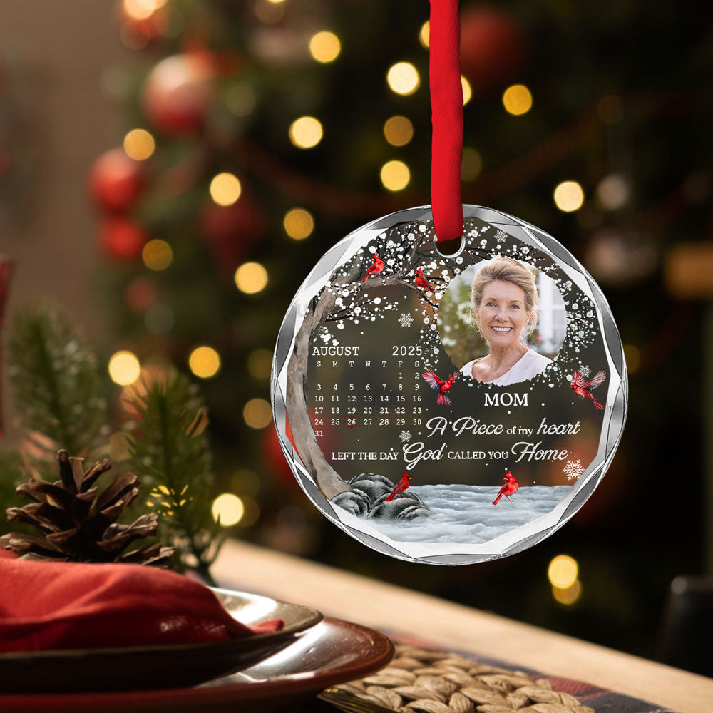 My Heart Changed Forever - Personalized Custom Glass Ornament