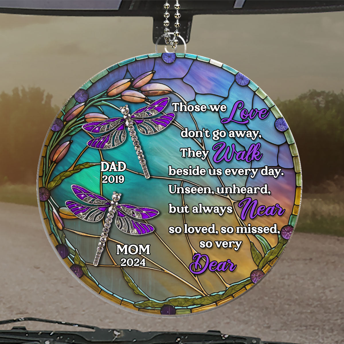 Unseen Unheard But Always Near - Personalized Custom Car Ornament