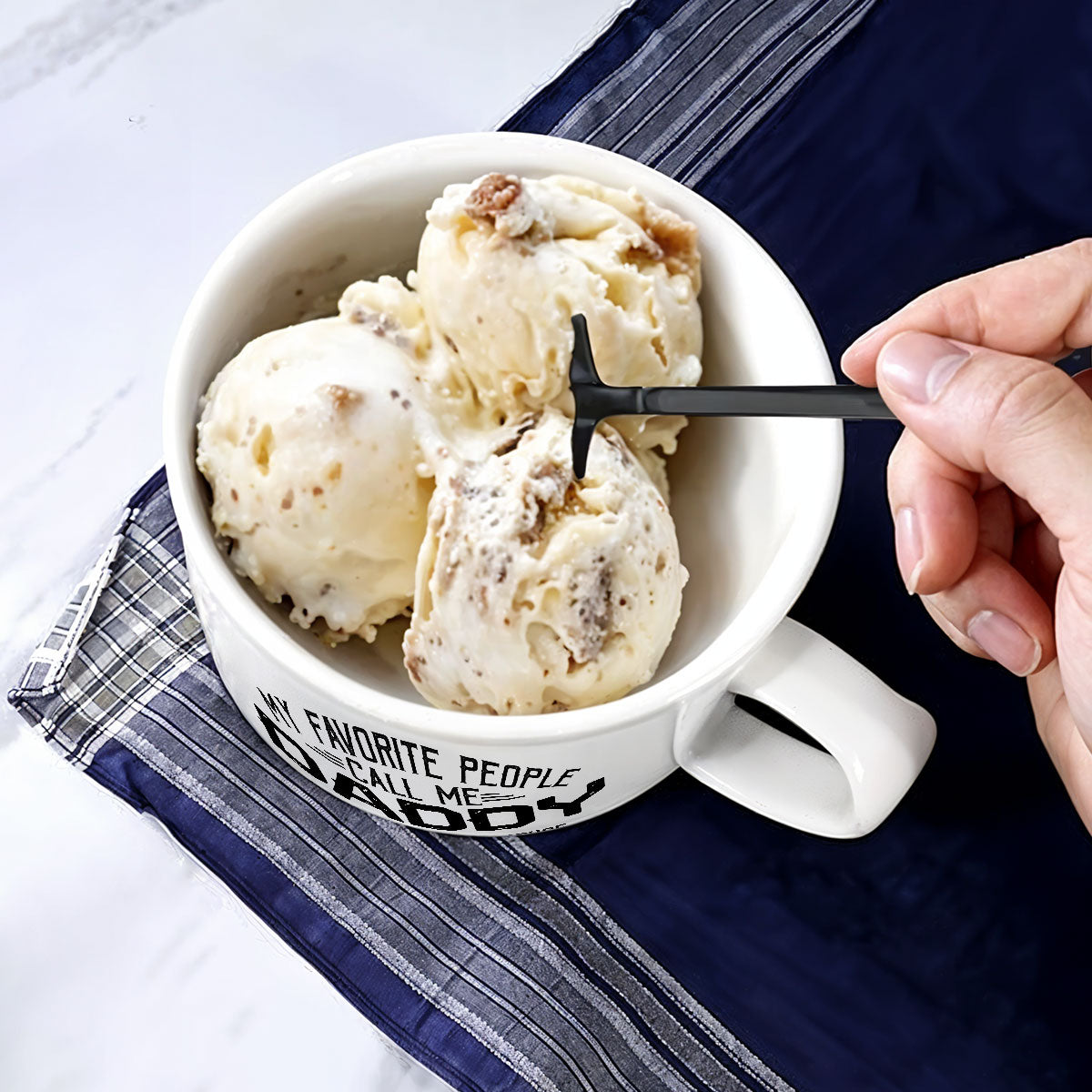 My Beloved People Call Me Daddy - Personalized Custom Ceramic Bowl