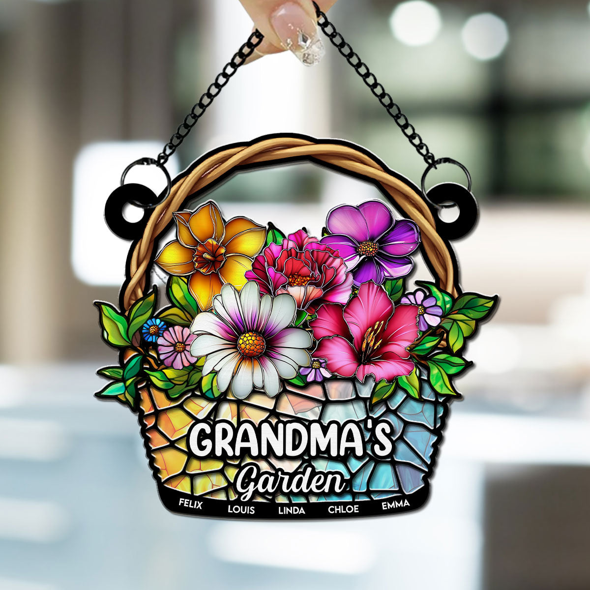 Grandma Garden - Personalized Custom Suncatcher
