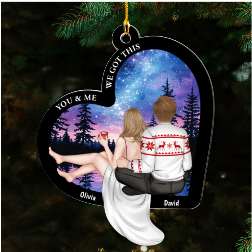 Together We Build A Life We Love - Personalized Custom Acrylic Ornament