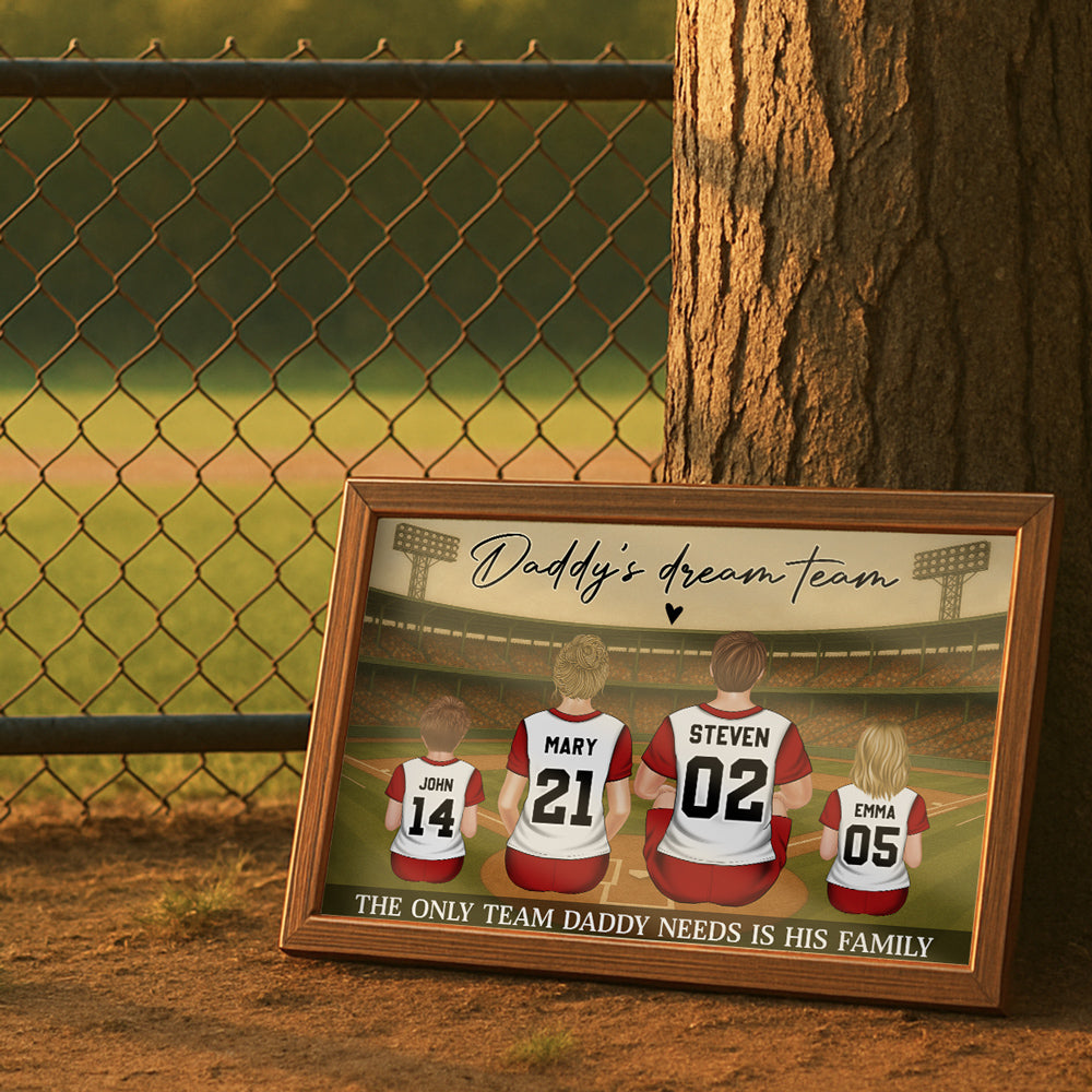 Team Daddy Built With Love - Personalized Custom Poster