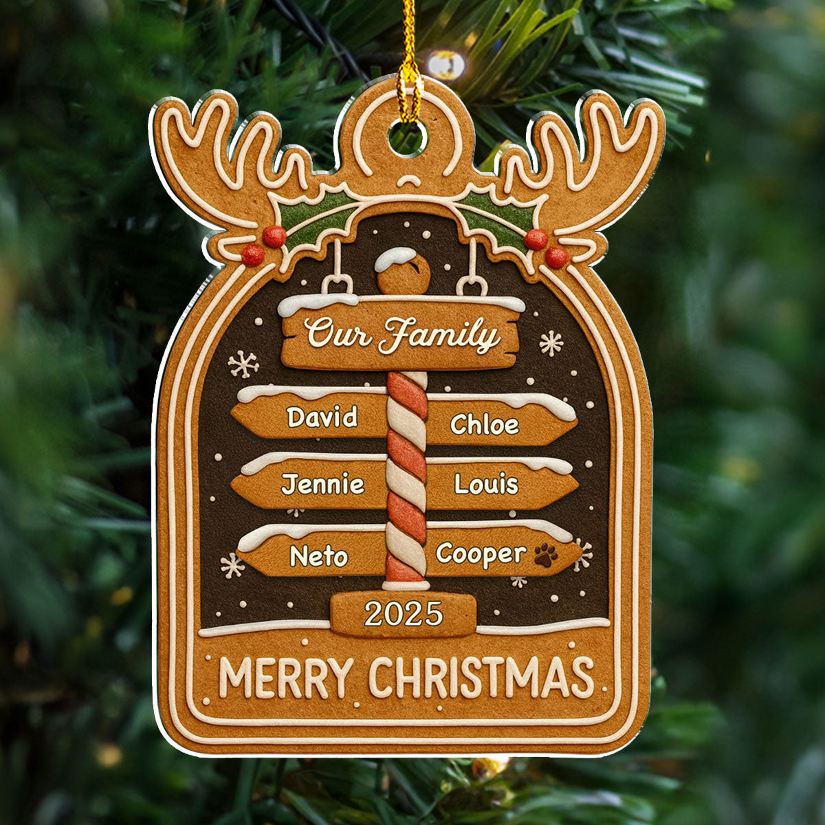 Cozy Holiday - Personalized Custom Acrylic Ornament