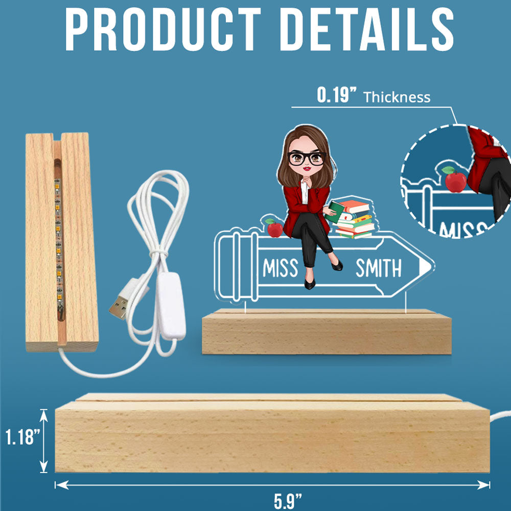 Teaching Is My Jam - Personalized Custom LED Light