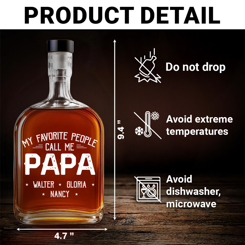 My Favorite People - Personalized Custom Spirits Decanter