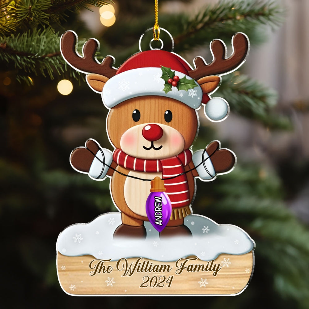 Family Bulb - Personalized Custom Acrylic Ornament