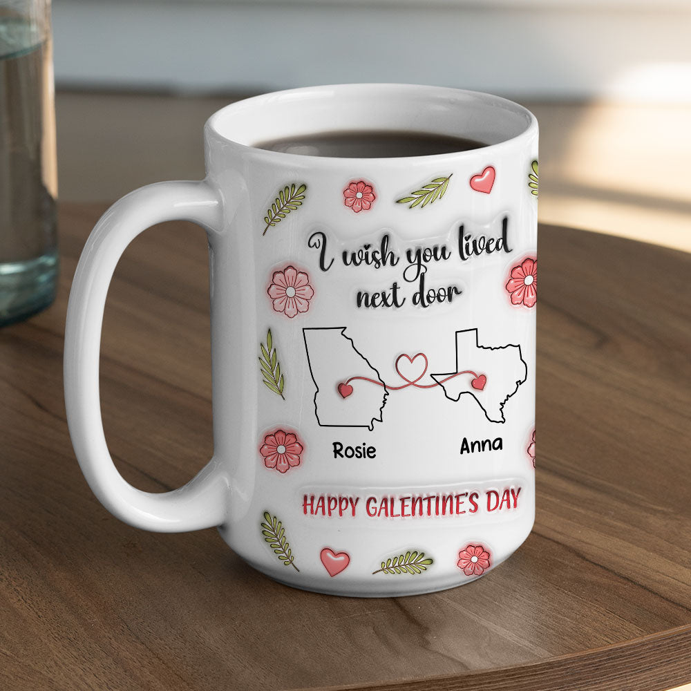 Galentine Club - Personalized Custom 3D Inflated Effect Mug
