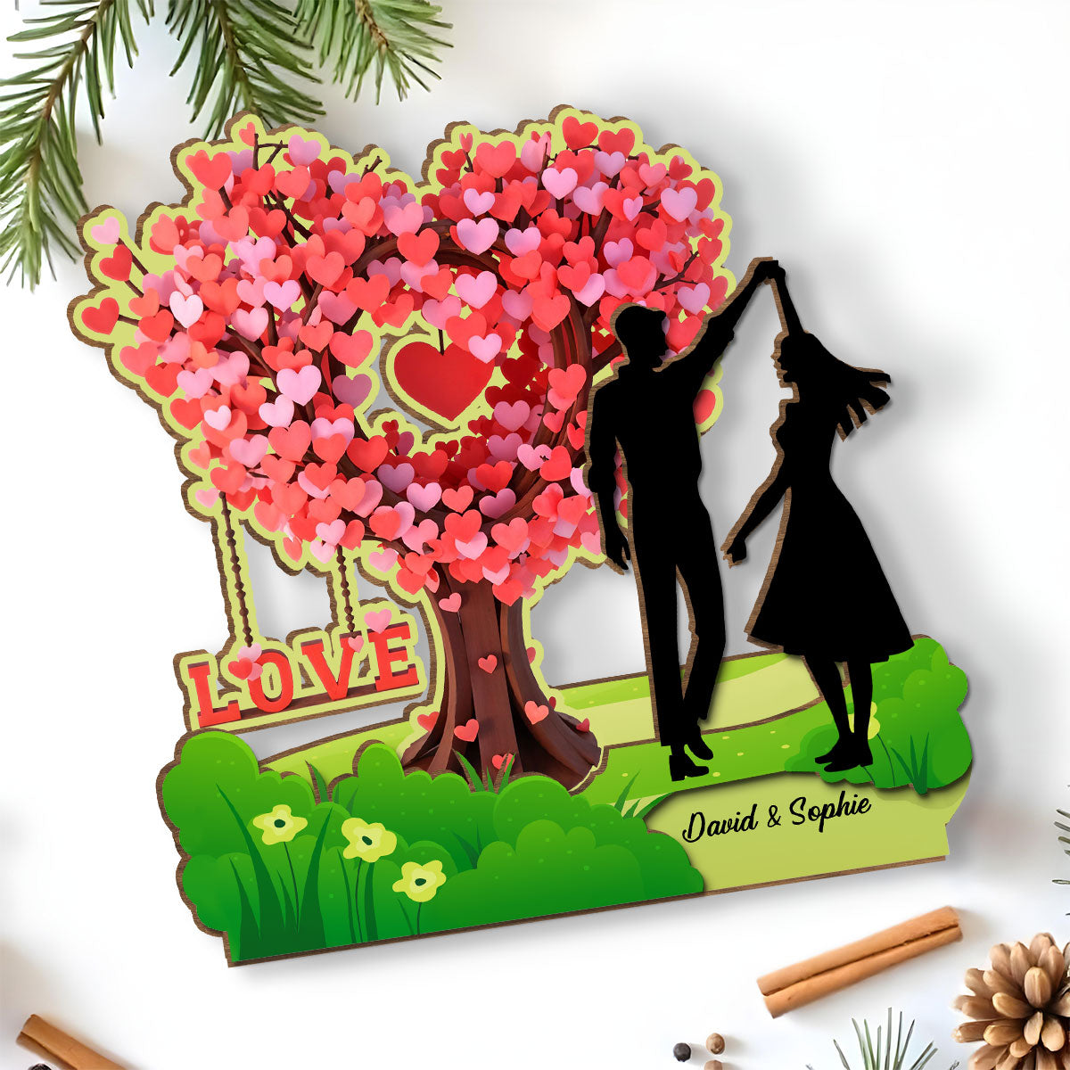 You Are My Everything - Personalized Custom 2-Layer Wood Plaque With Flat Base