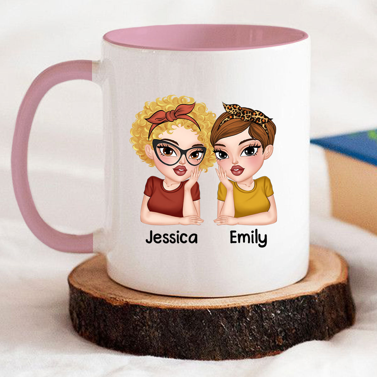 Punch A Bitch - Personalized Custom Accent Mug