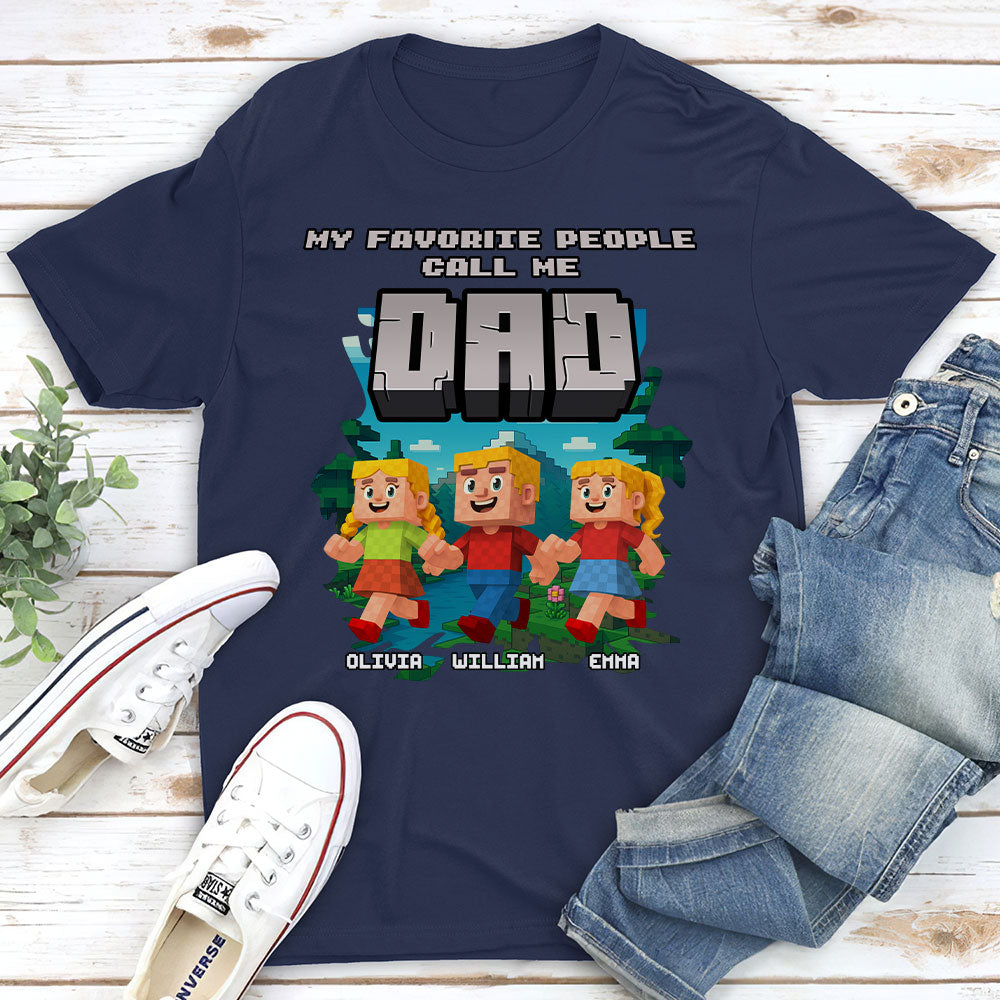 Papa Favorite People - Personalized Custom Shirt
