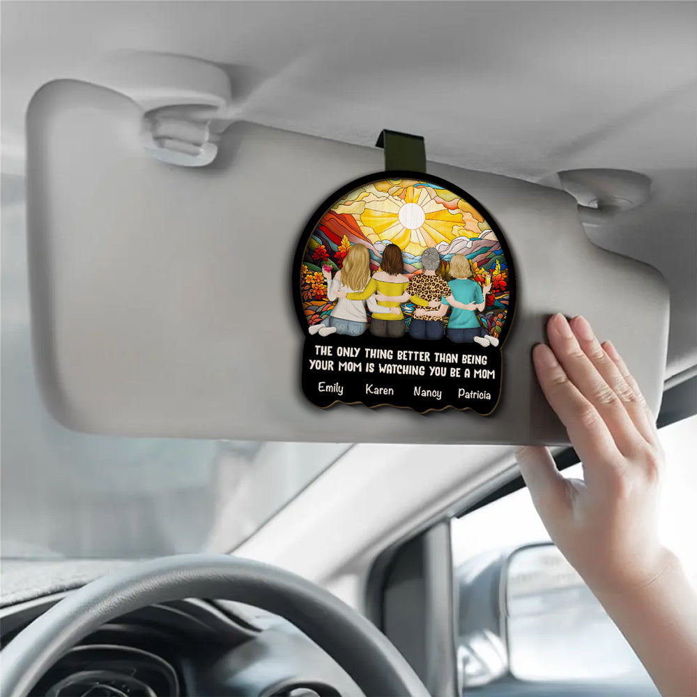 Mom Watching Daughter Be A Mom - Personalized Custom Car Visor Clip