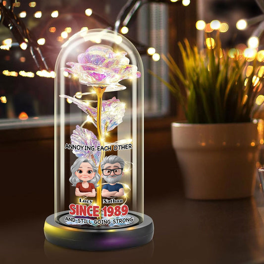 Together Forever - Personalized Custom Sparkly Rose