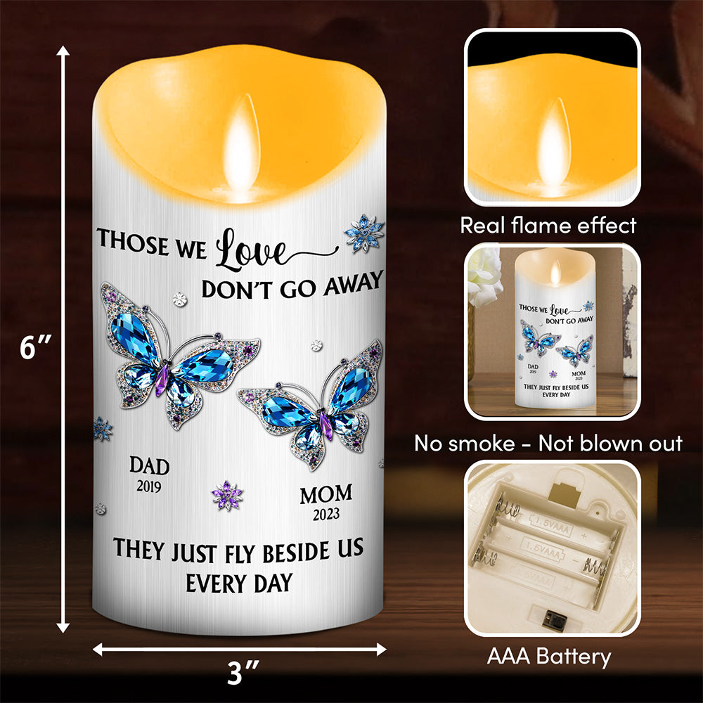 Those We Love Beside Us Every Day - Personalized Custom LED Candle