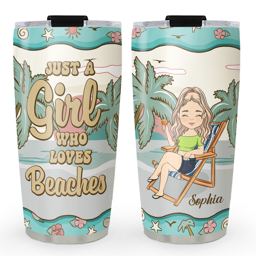 Hola Beaches Ver 2 - Personalized Custom Tumbler