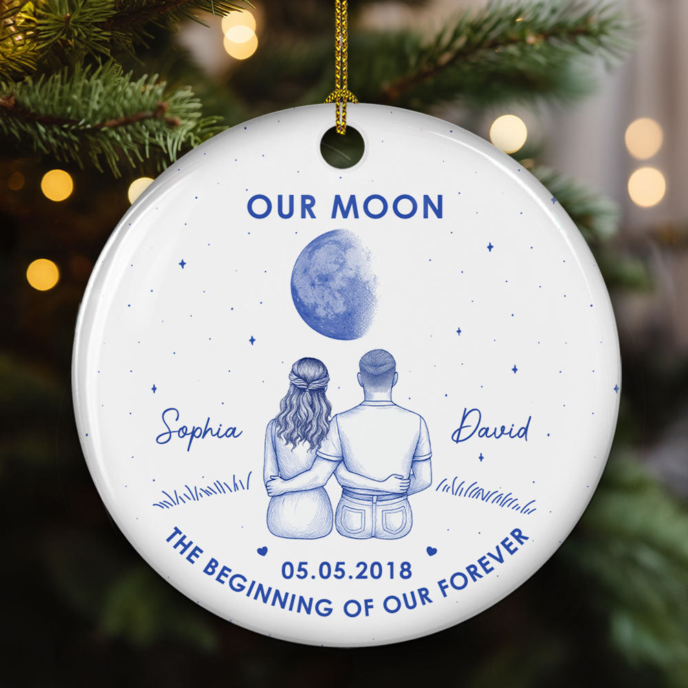 Our Beginning- Personalized Custom Ceramic Ornament