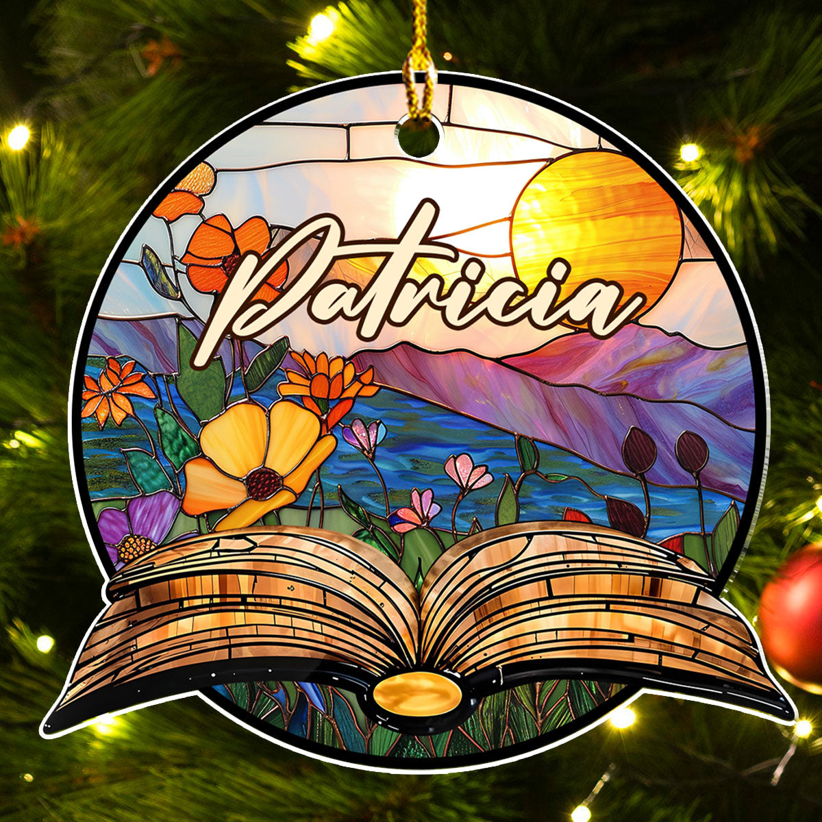 Fantasy Book Reader - Personalized Custom Acrylic Ornament