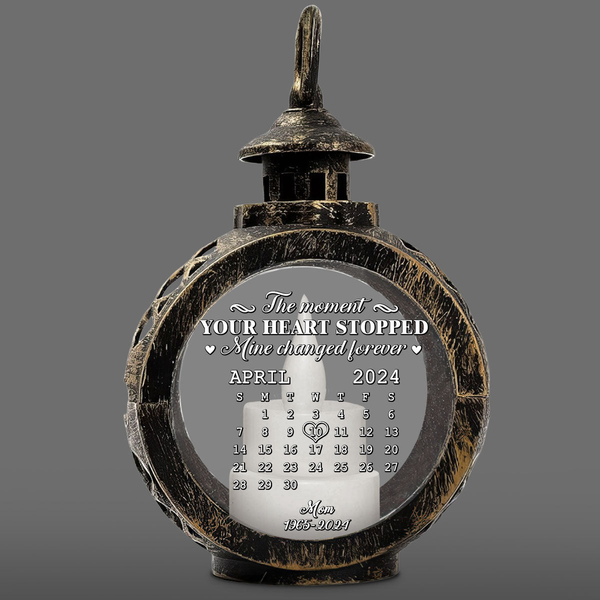 The Moment - Personalized Custom Christmas Lantern