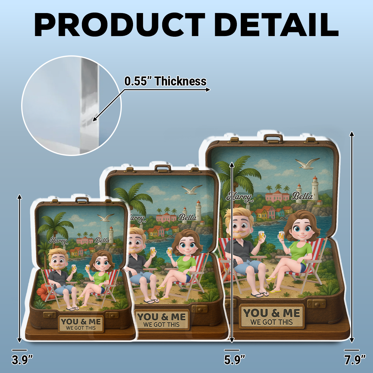 Husband And Wife Got This - Personalized Custom Acrylic Plaque