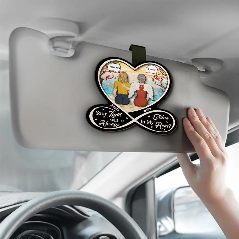 My Heart Was Not Ready - Personalized Custom Car Visor Clip