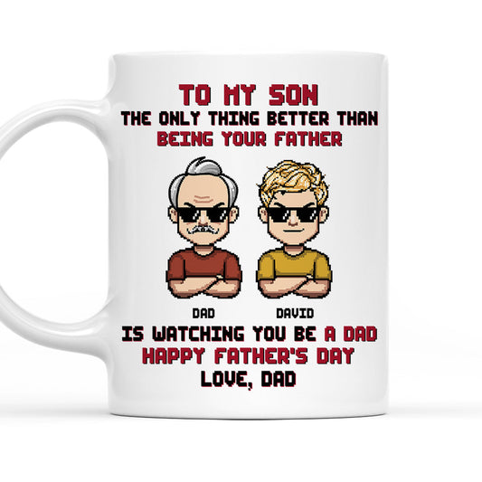 Proud Of The Man You Become - Personalized Custom Coffee Mug