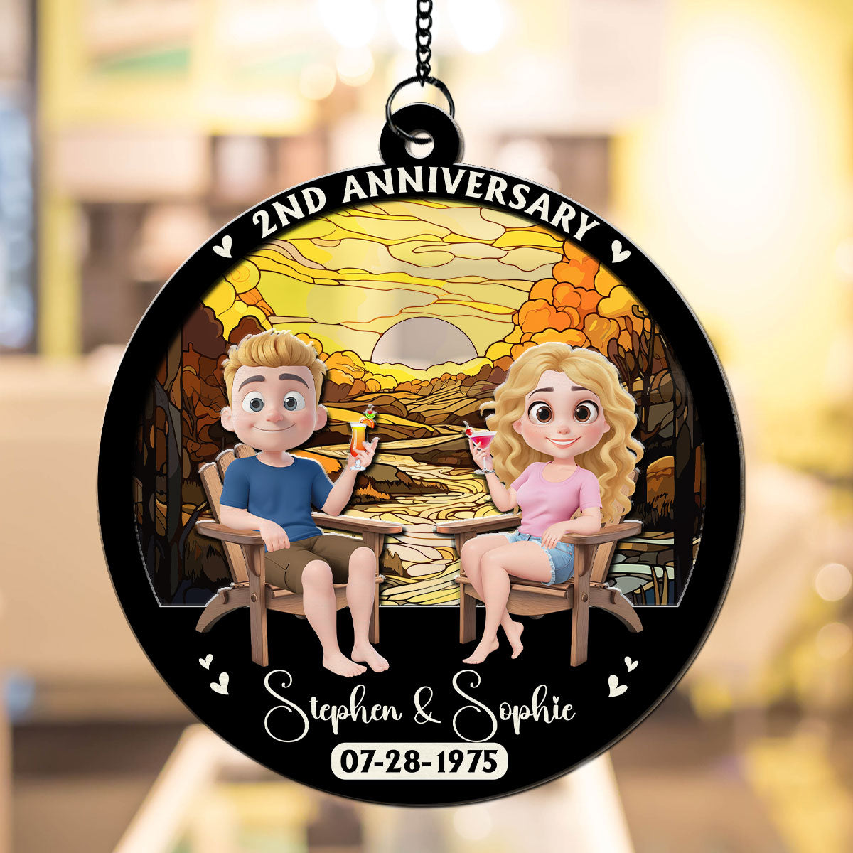 Love Last Forever - Personalized Custom Suncatcher