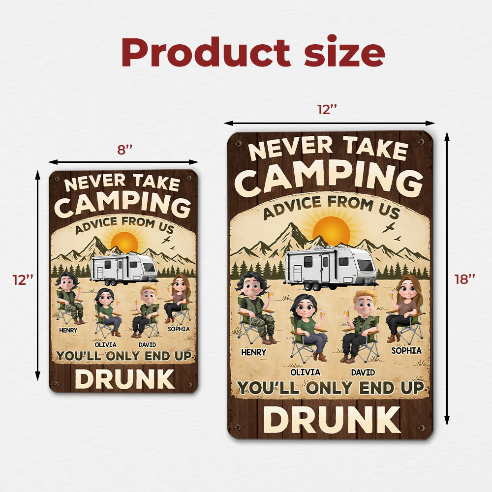 Our Camping Trips Get Wild - Personalized Custom Metal Signs