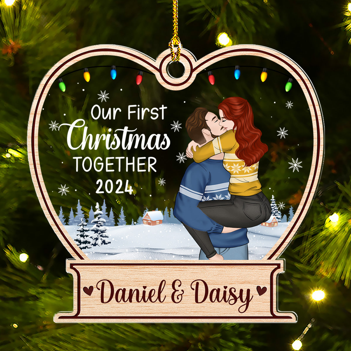 First Christmas Together - Personalized Custom Acrylic Ornament
