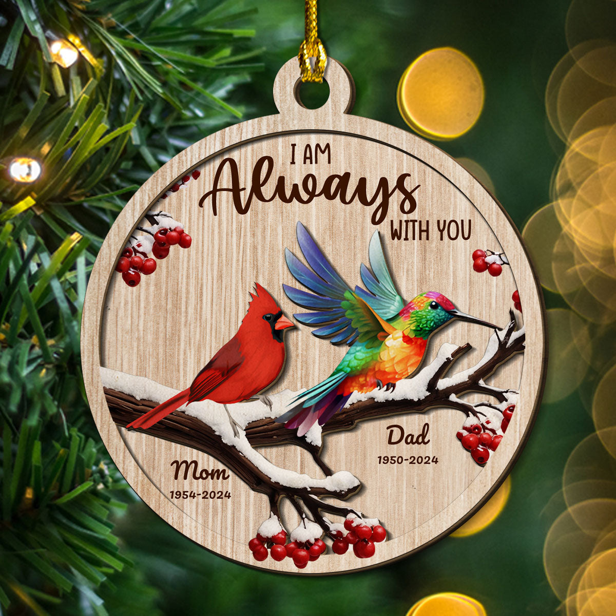 Be Still And Know - Personalized Custom Freeshape 2-Layered Wood Ornament