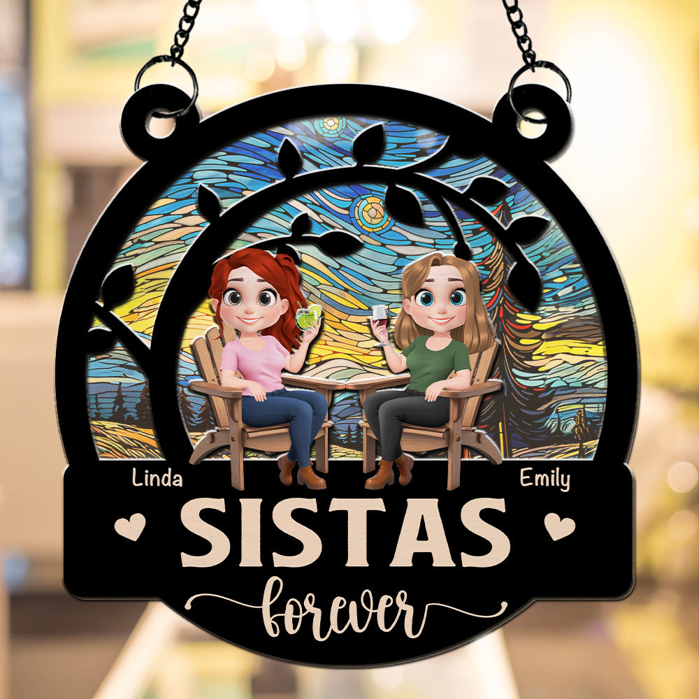 Besties Forever - Personalized Custom Suncatcher