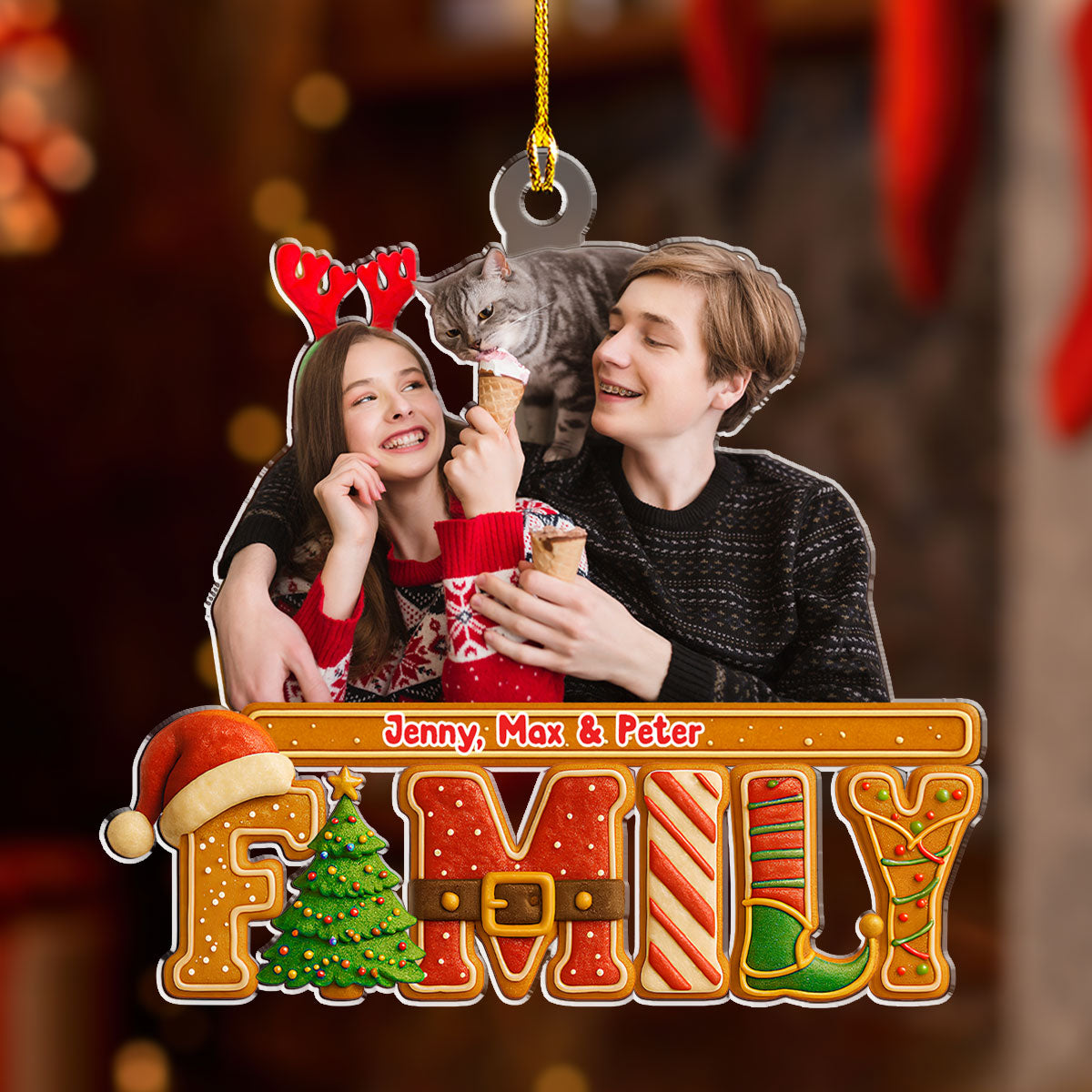 Our Christmas Story Photo - Personalized Custom Acrylic Ornament