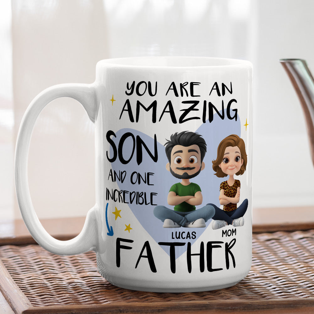 Incredible Father - Personalized Custom Coffee Mug