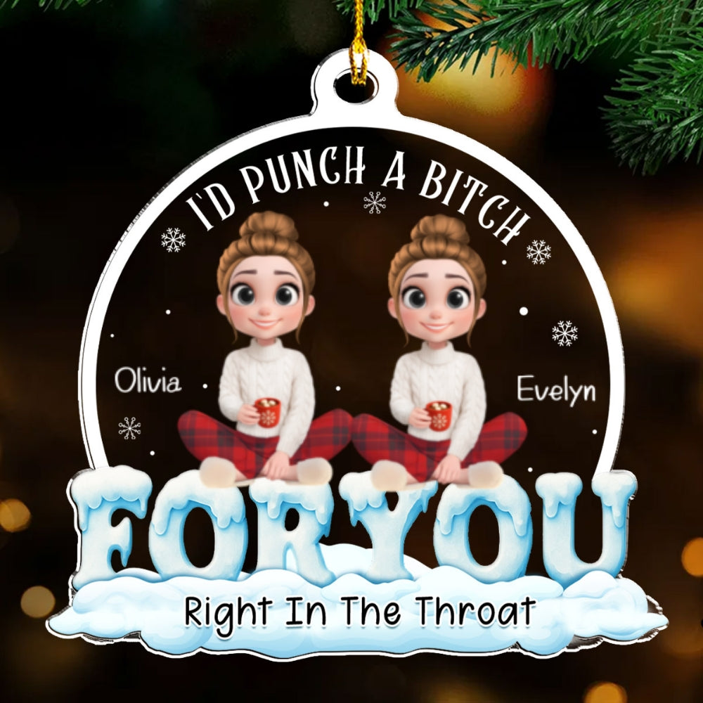 For You Bestie - Personalized Custom Acrylic Ornament