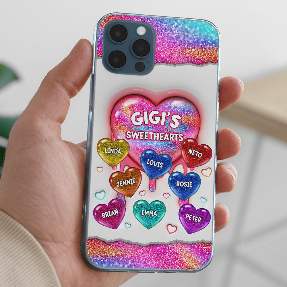 Grandma Love - Personalized Custom 3D Inflated Effect Phone Case