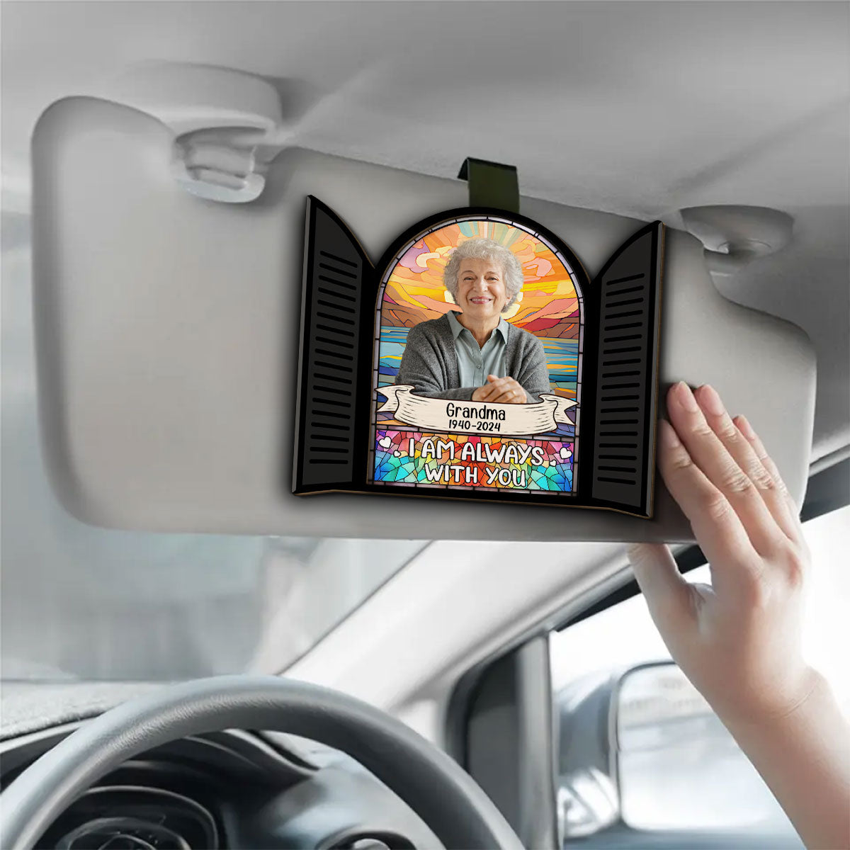 Always Near You - Personalized Custom Car Visor Clip