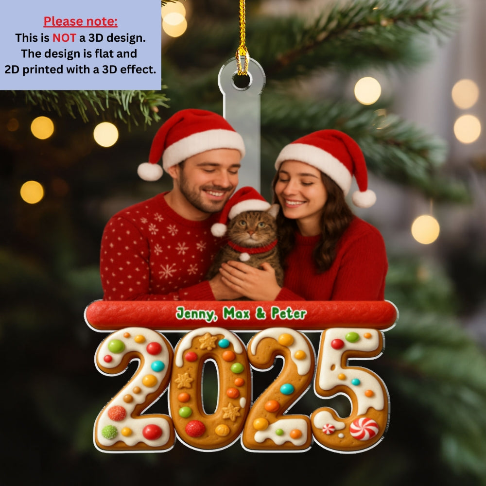 We And Our Cat Version 3 Photo - Personalized Custom Acrylic Ornament