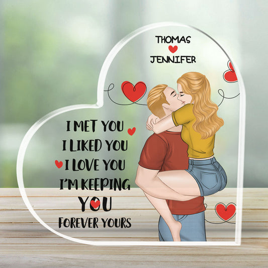I Met You I Love You - Personalized Custom Acrylic Plaque