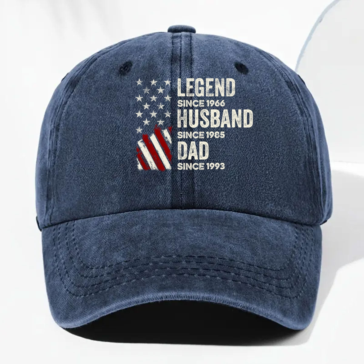 Just Keep Getting Better - Personalized Custom Vintage Washed Denim Cap