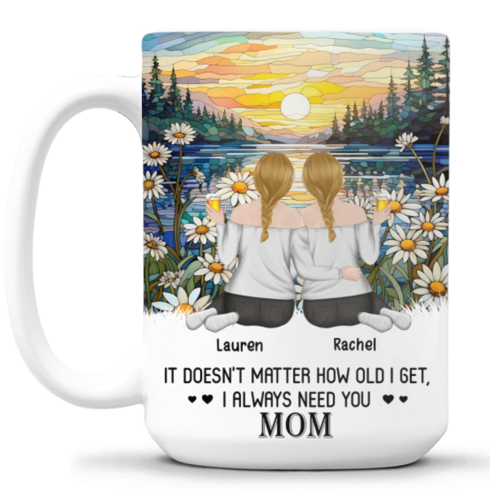 I Always Need You Mom - Personalized Custom Coffee Mug