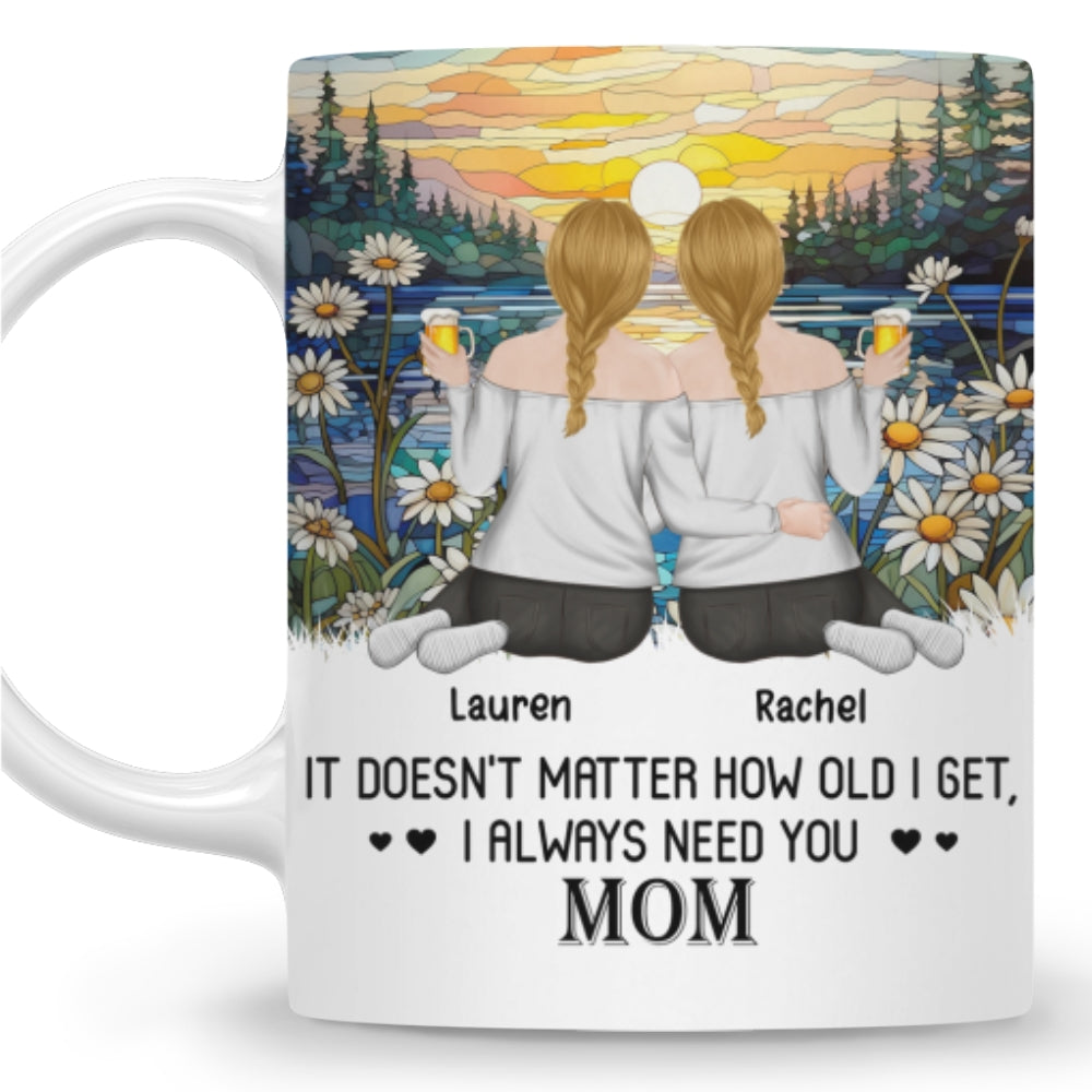 I Always Need You Mom - Personalized Custom Coffee Mug